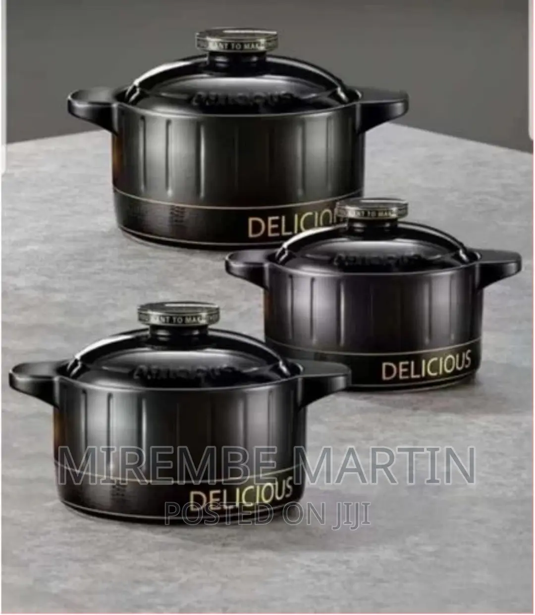 3piece Bakelite Handle Cookware