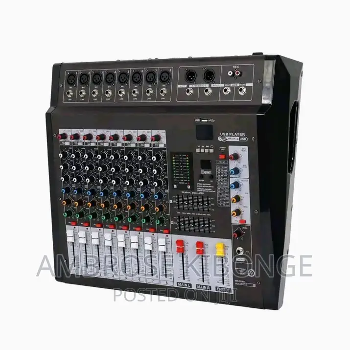 Fully Loaded USB 8 Mixing Console Effects Procesor Amp-Mixer