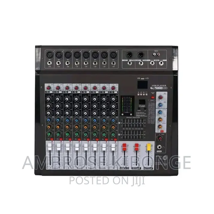 Fully Loaded USB 8 Mixing Console Effects Procesor Amp-Mixer