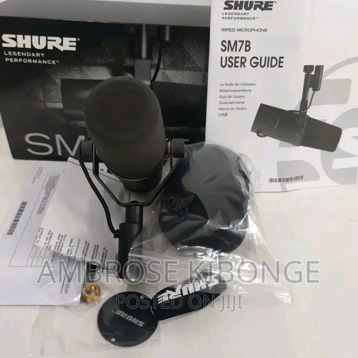 Clear Sound Full Pack SHURE SM7B Condenser Studio Microphone