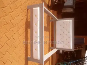 Classy 5by6 White Leather Bed