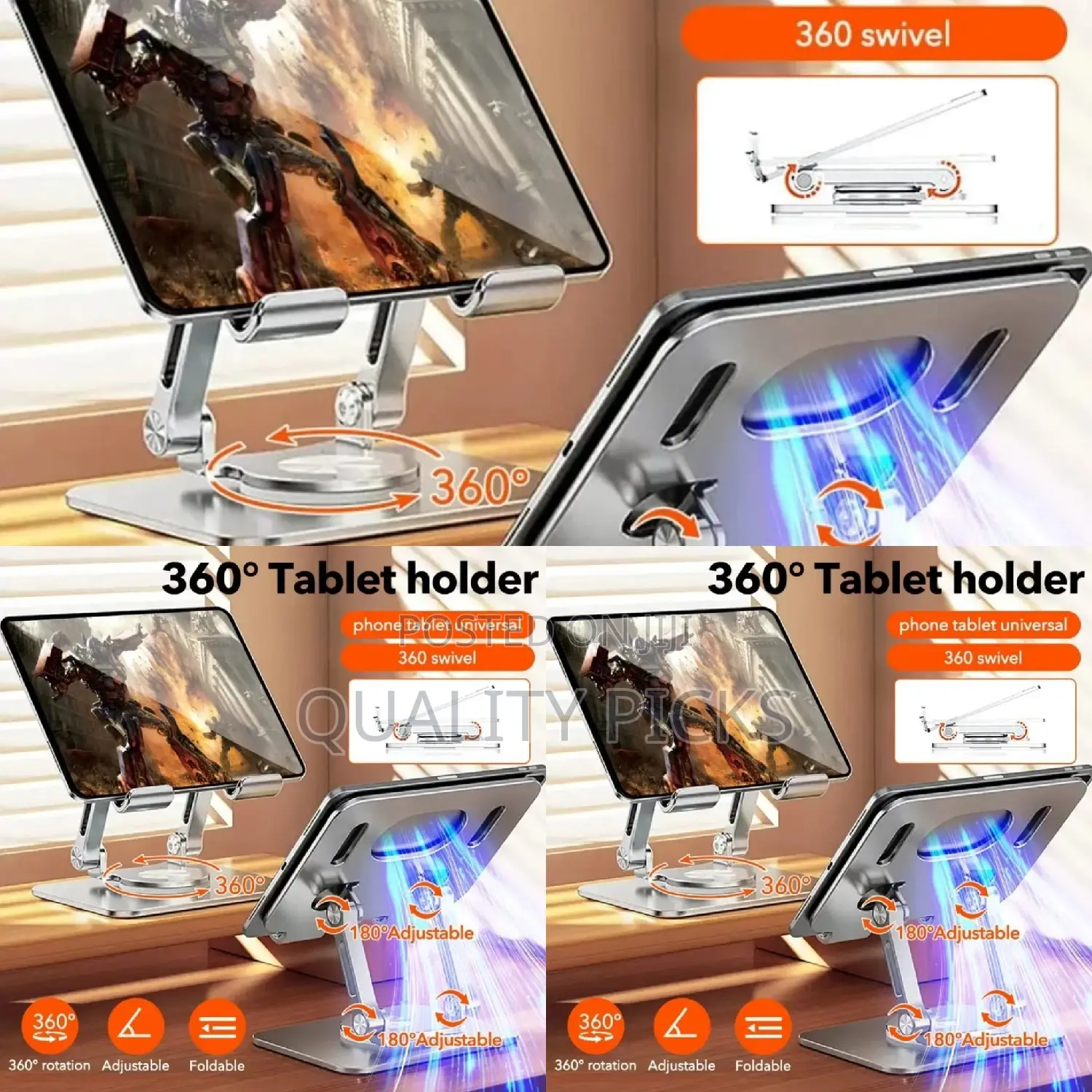 Aluminum Tablet Holder