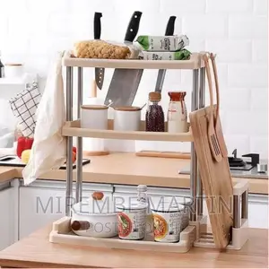 3 Tier Plastic Spice Rack Organizer Spice Jars Bottle Stand