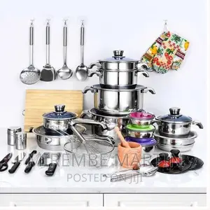 50pcs Stainless Steel Cookware Sets Cooking Frying Pans