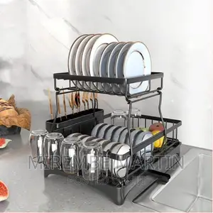 Dish Drying Rack, 2 Tier Dish Racks for Kitchen
