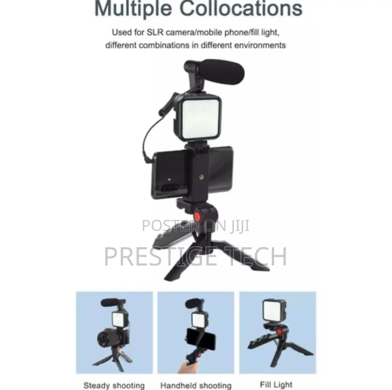 Video Making Kit / Vloggers Kit With Microphone Fill Light