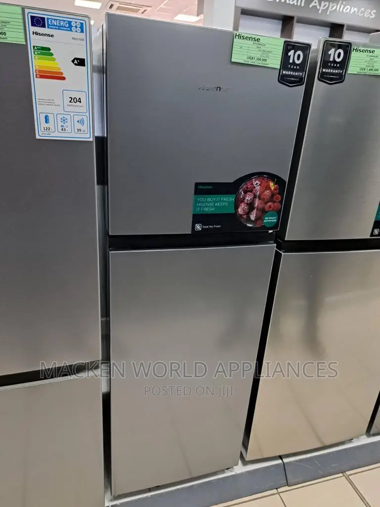 Hisense 222 Liters Frost Free Double Door Fridge