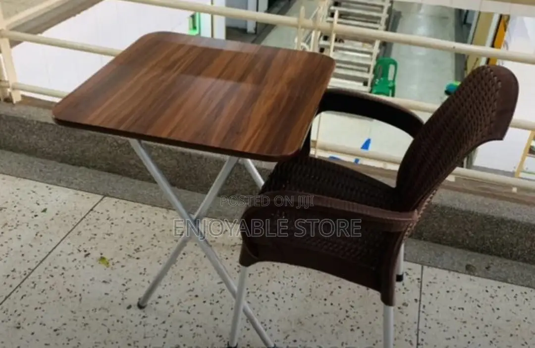 Balcony Plastic Chair and Table