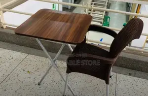 Balcony Plastic Chair and Table