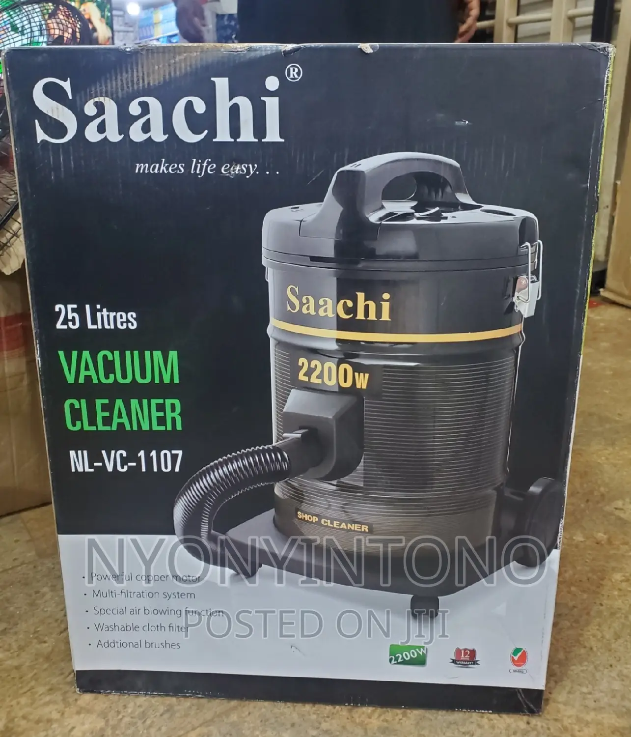 Saachi 25liters Wet and Dry Vaccum Cleaner