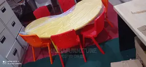 Kids Kindergarten Table With 6chairs
