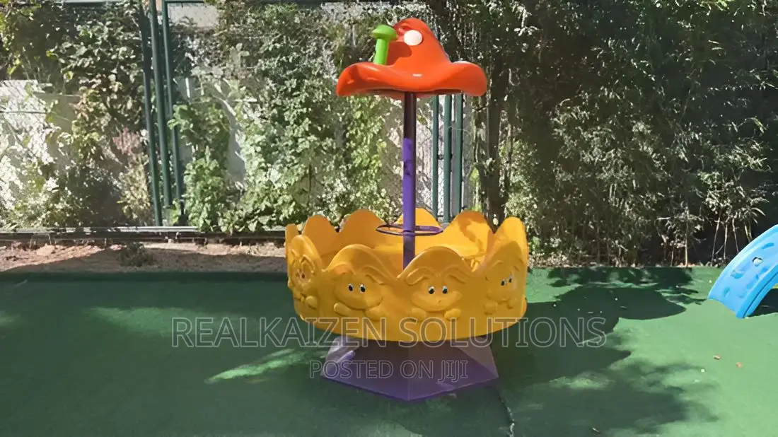 Colourful Steady Merry-Go-Round Children Kid Play Equipment
