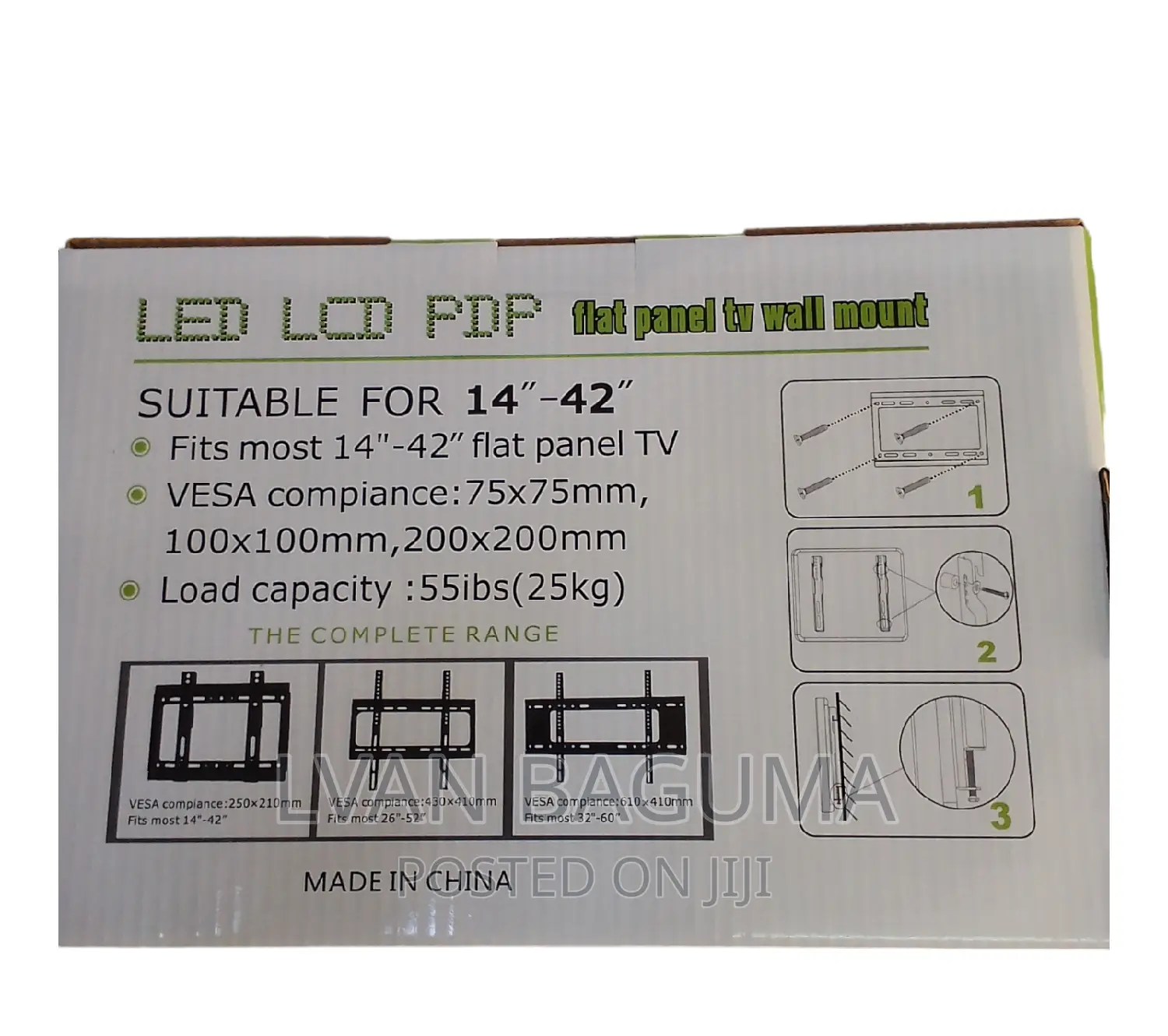 LED, LCD, PDP Flat Panel TV Wall Mount - "14 - 42" Inches