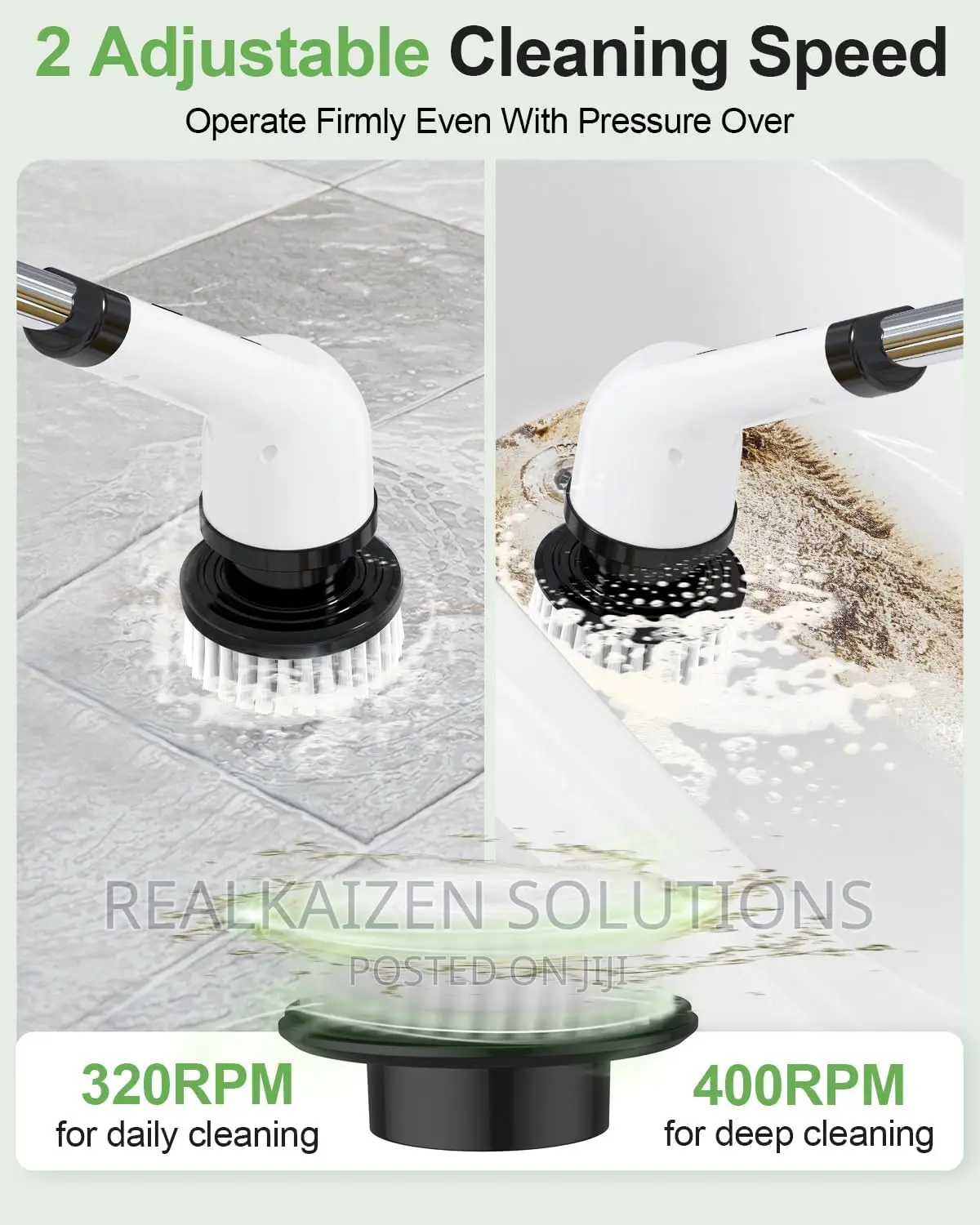 Multifunctional Rechargeable Extendable Cleaningeaning Brush