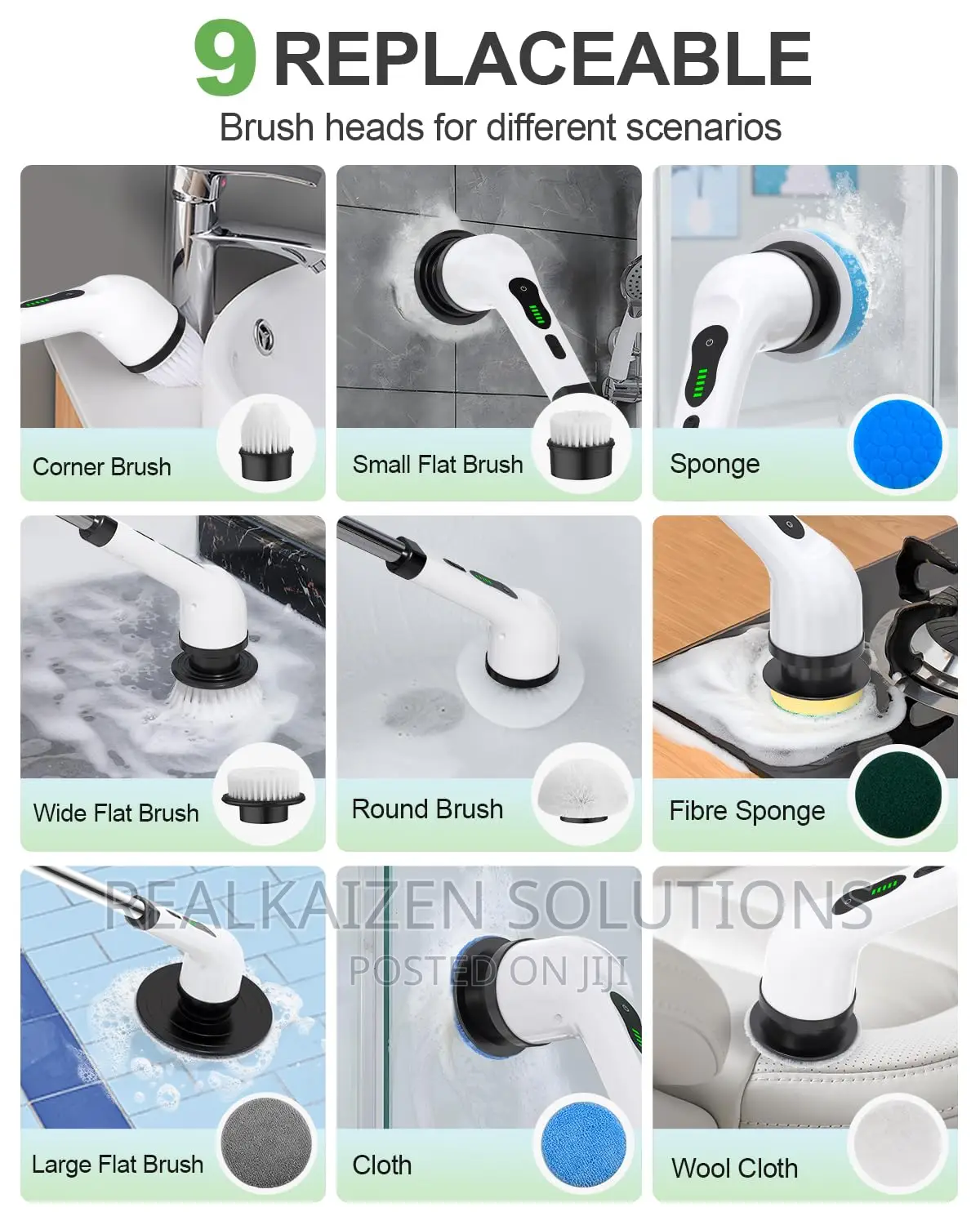 Multifunctional Rechargeable Extendable Cleaningeaning Brush