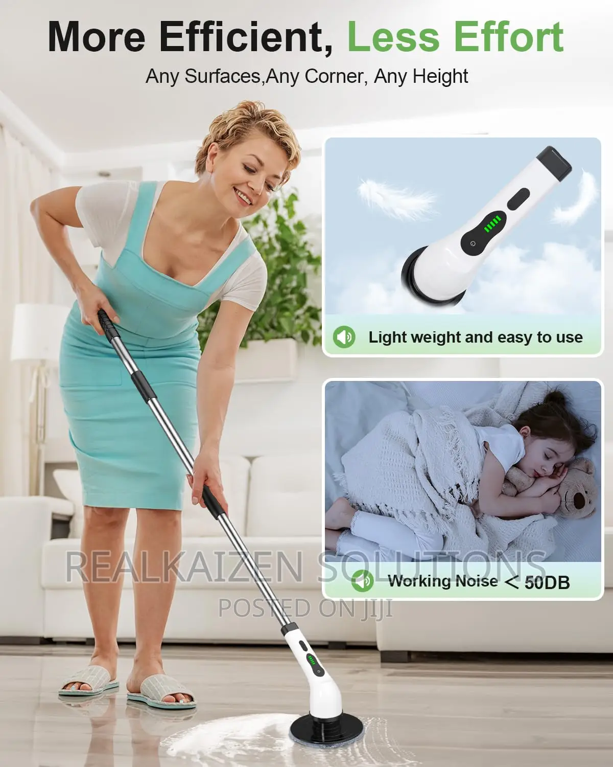 Multifunctional Rechargeable Extendable Cleaningeaning Brush