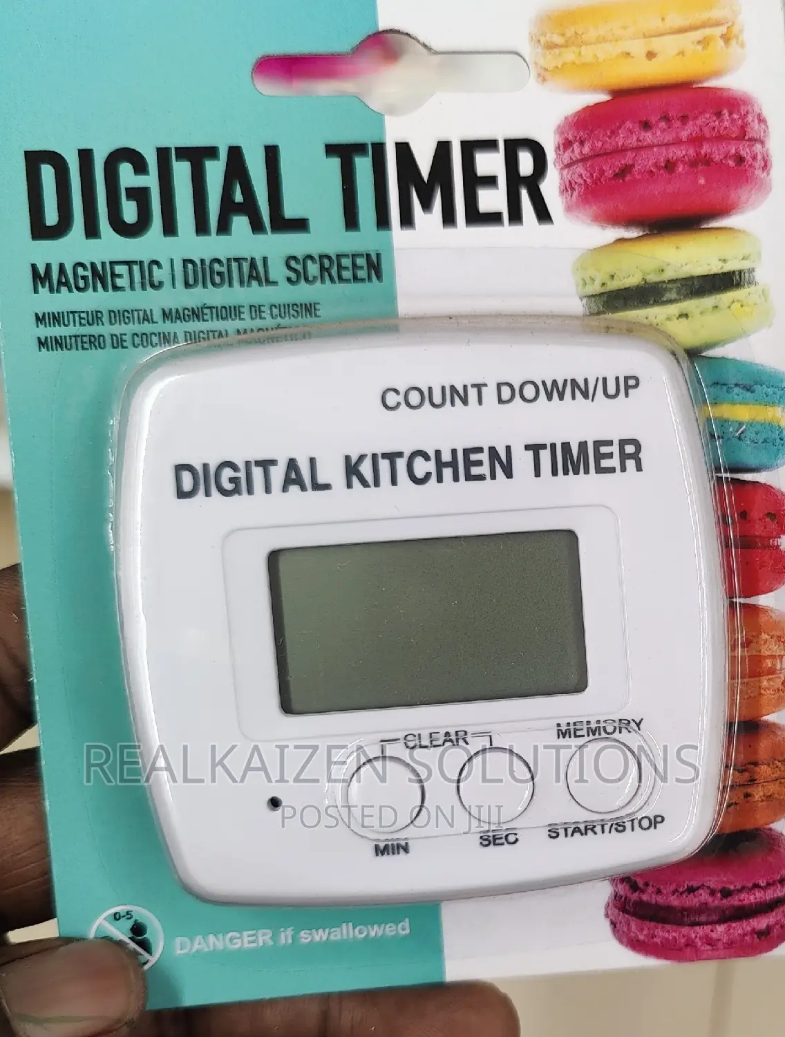 Magnet Digital Kitchen Timer With Count Down and Up Buttons