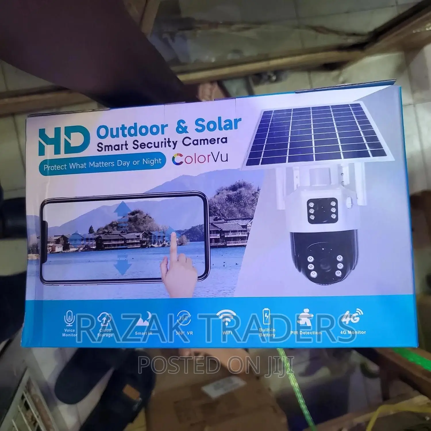 Dual Lens Solar 4G Simcard Outdoor Rechargeable Camera