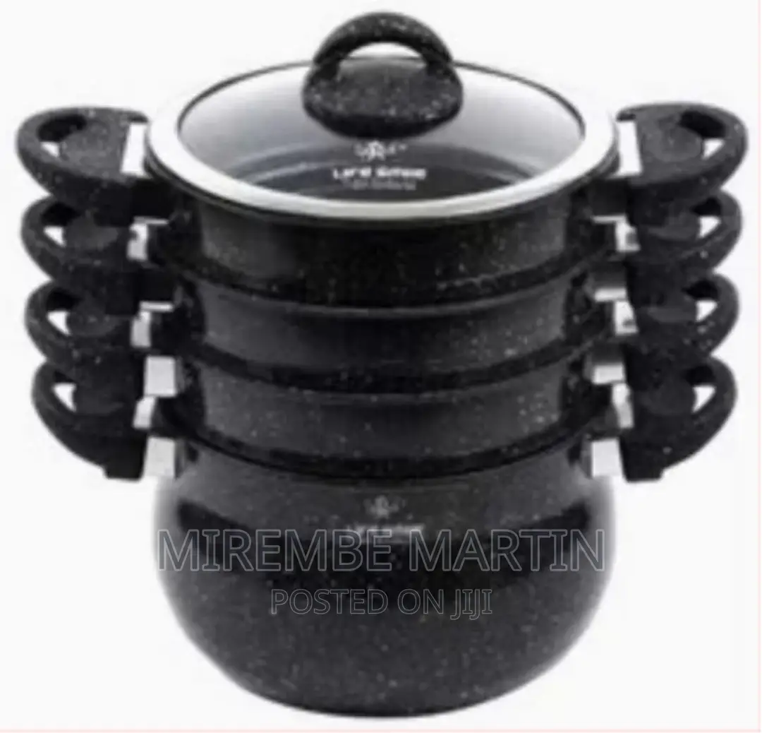 Granite Coated Stockpot Couscoussier Steamer Saucepans
