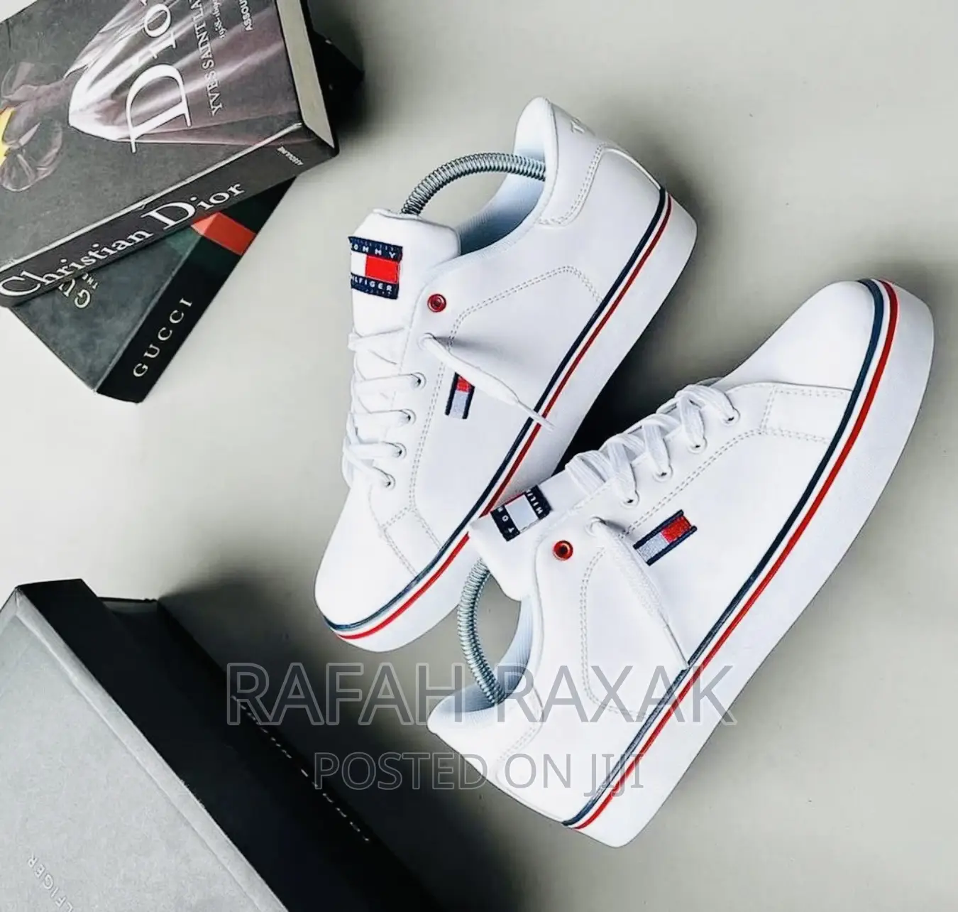 Original White Tommy Hilfiger Premium Low Top Sneakers