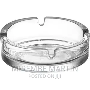 Glass Ashtray for Cigarettes, Portable Decorative