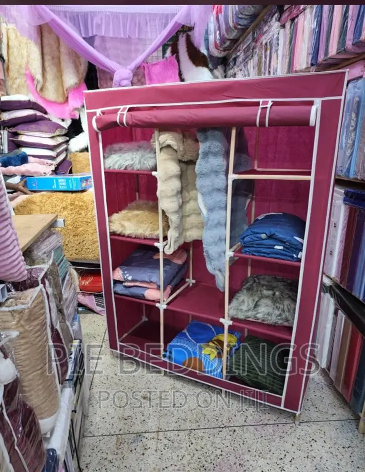 Wood Frame 3 Column Closet