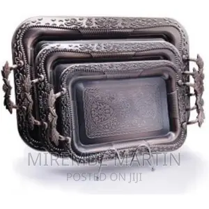 3 Piece Metallic Trays