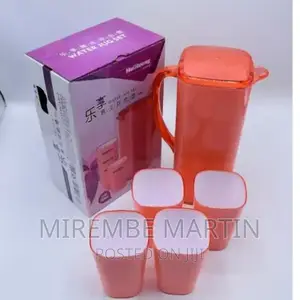4 Piece Melamine Juice Tumbler Cups and 1piece Jug Water