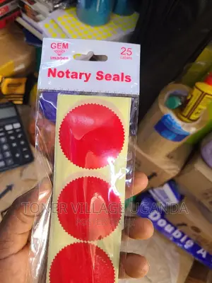 Notary Company Seal 25pcs in a Packet in Different Colors