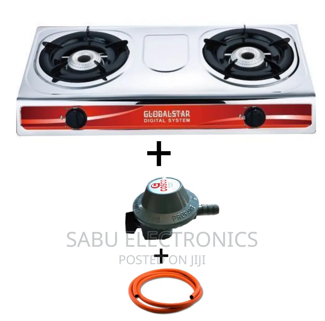 Pack of Gas Stove+Regulator+ Hose Pipe for 13kg Gas Cylinder