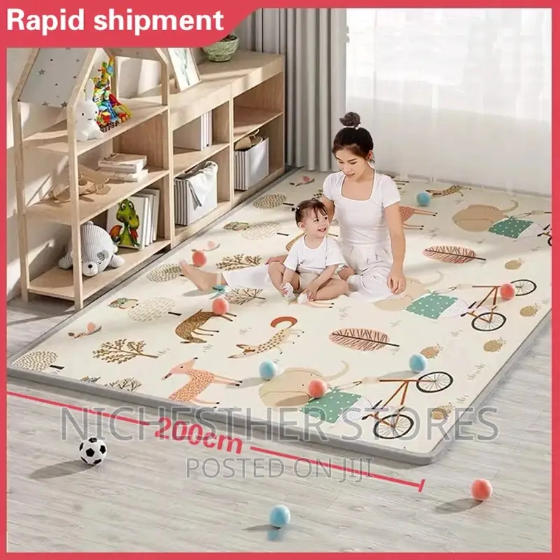 Non_toxic Foldable Baby Playmat, Educational Carpet . in Central