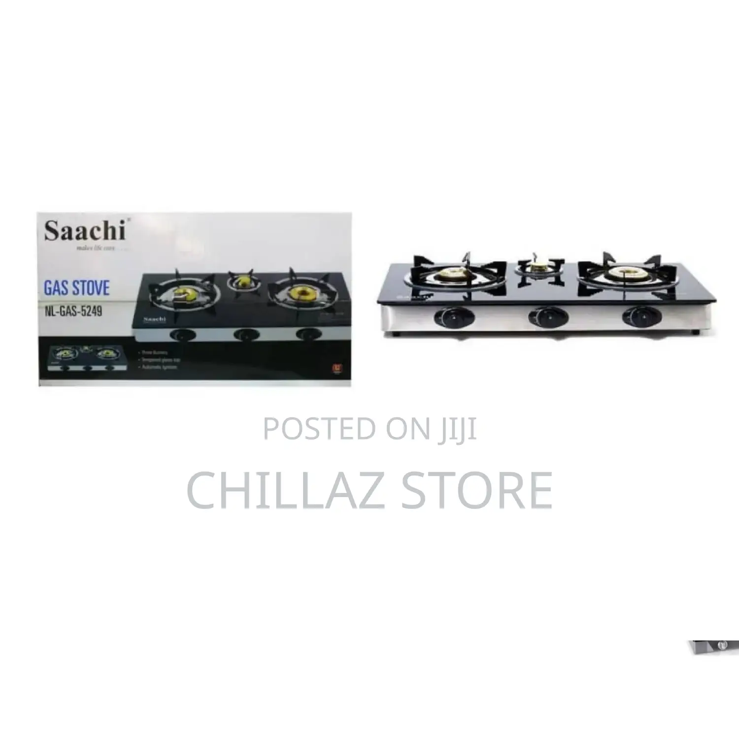 Saachi Triple Burner Gas Stove.