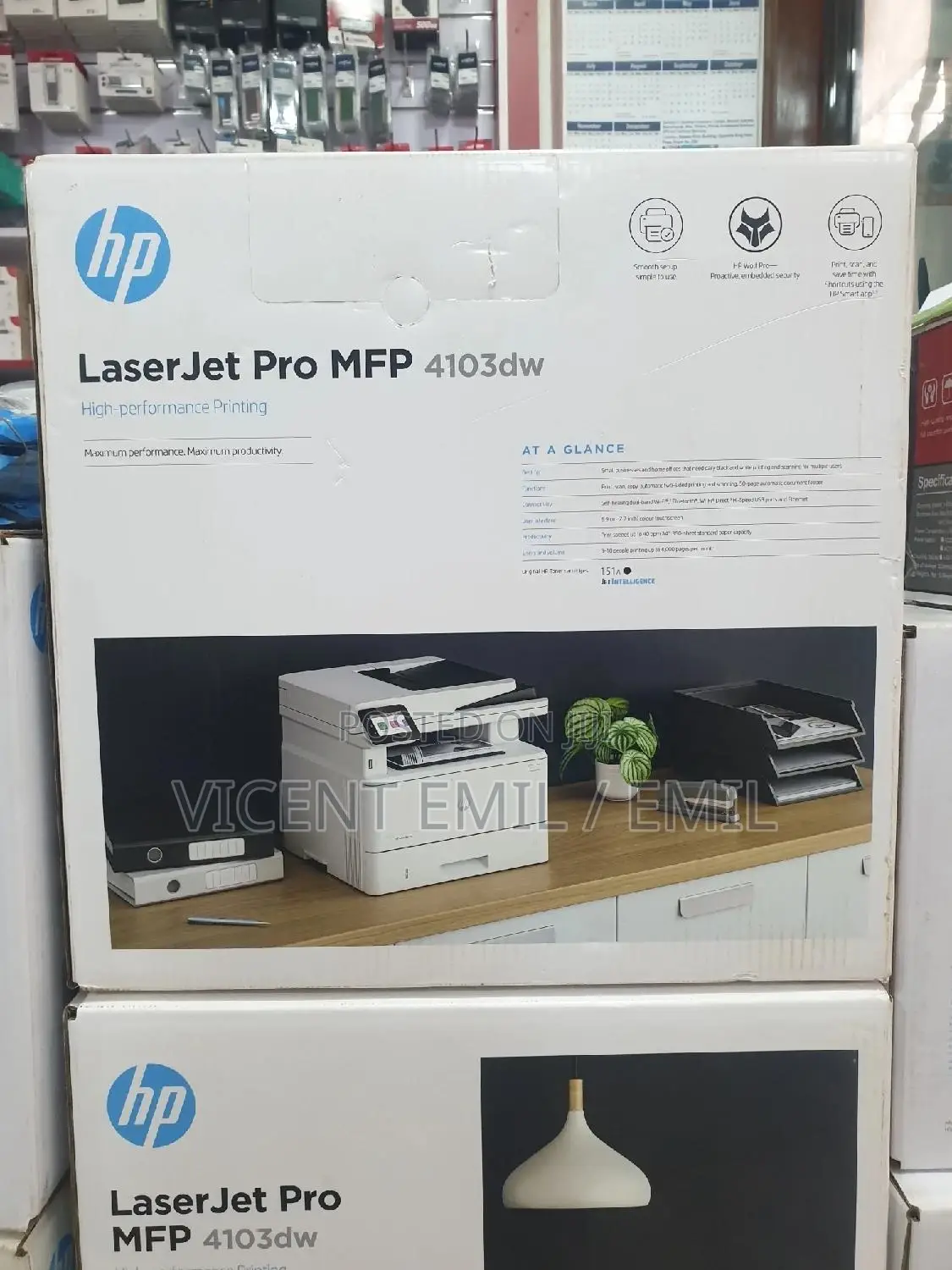 HP Printer Laser-Jet Pro MFP 4103dw