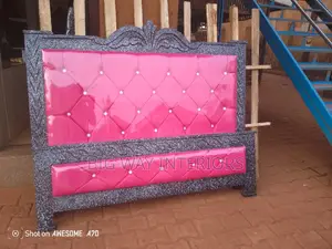 Pink Leather 5by6 Bed