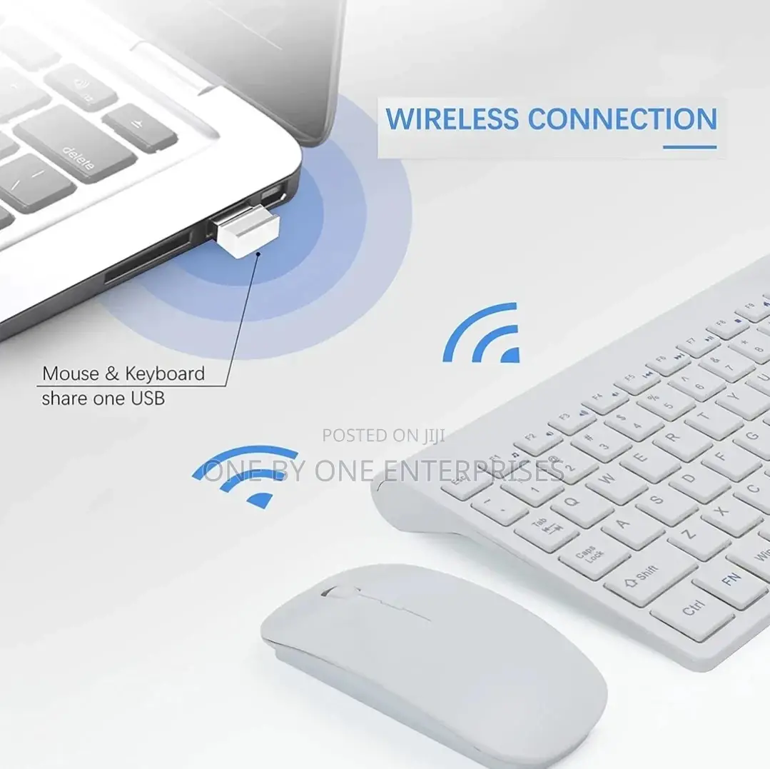 Wireless Mini Keyboard Ultra-Thin Mouse Combo Set