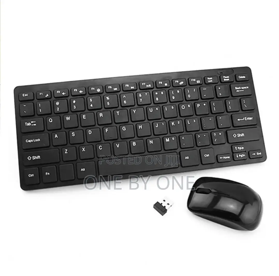 Wireless Mini Keyboard Ultra for Desktops Laptops - Black