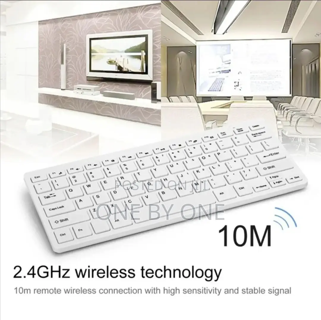 Wireless Mini Keyboard Ultra Thin Mouse Combo Set for TV