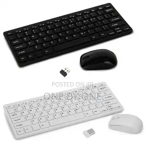 Wireless Mini Keyboard Ultra-Thin Laptops - White B Lack