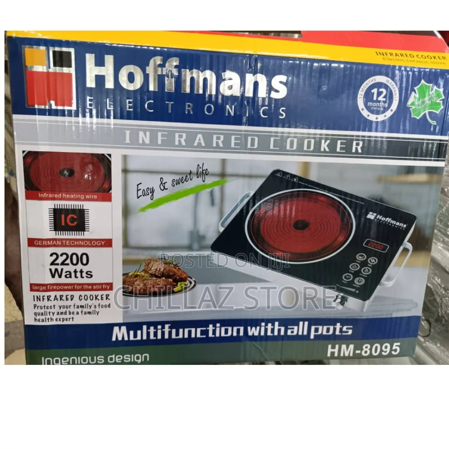 Hoffman Electric Single Infrared Hot Plate Cooker.