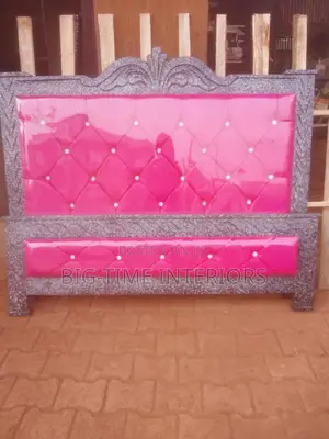 Strong 5by6 Pink Leather Bed