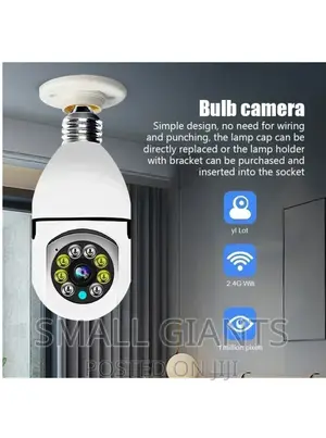 Photo - Pan Tilt Wifi Light Bulb Camera