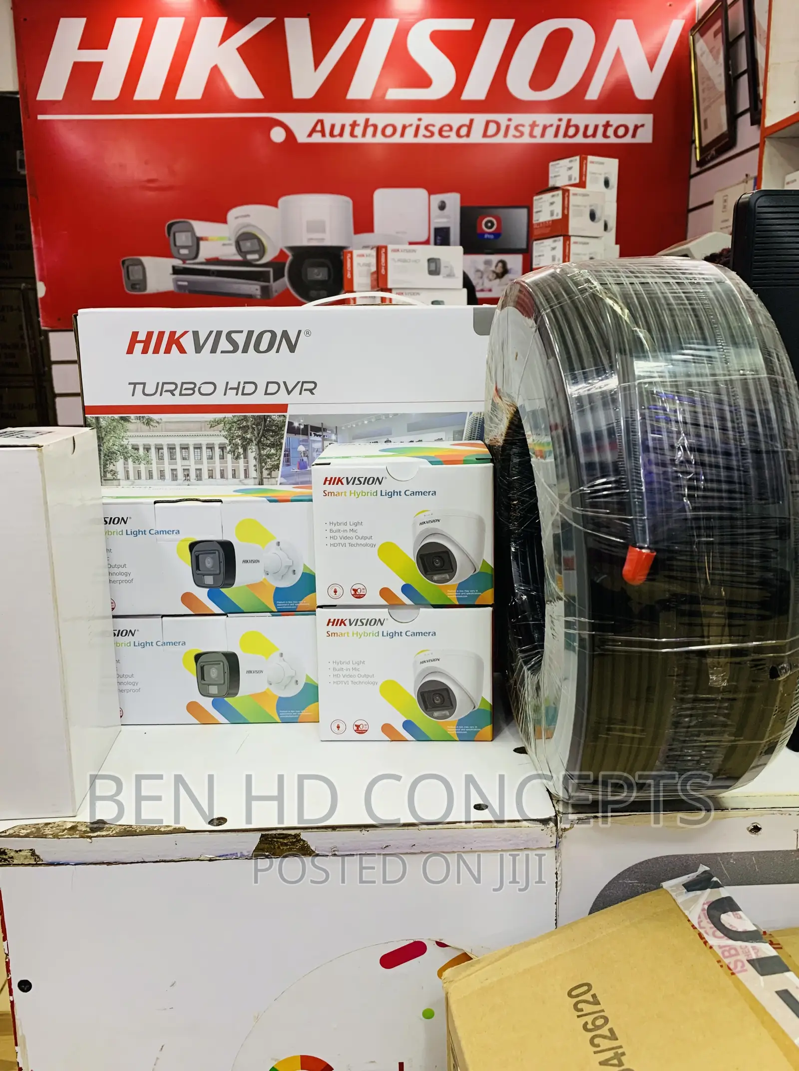 Hikvision CCTV 4 Camera Package (Full-Time Color )