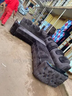 Brown L.Sofa Set 6seater