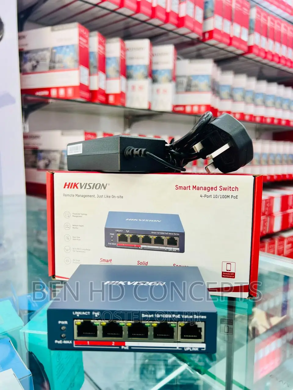 4 Ports Smart Managed POE Switch Hik