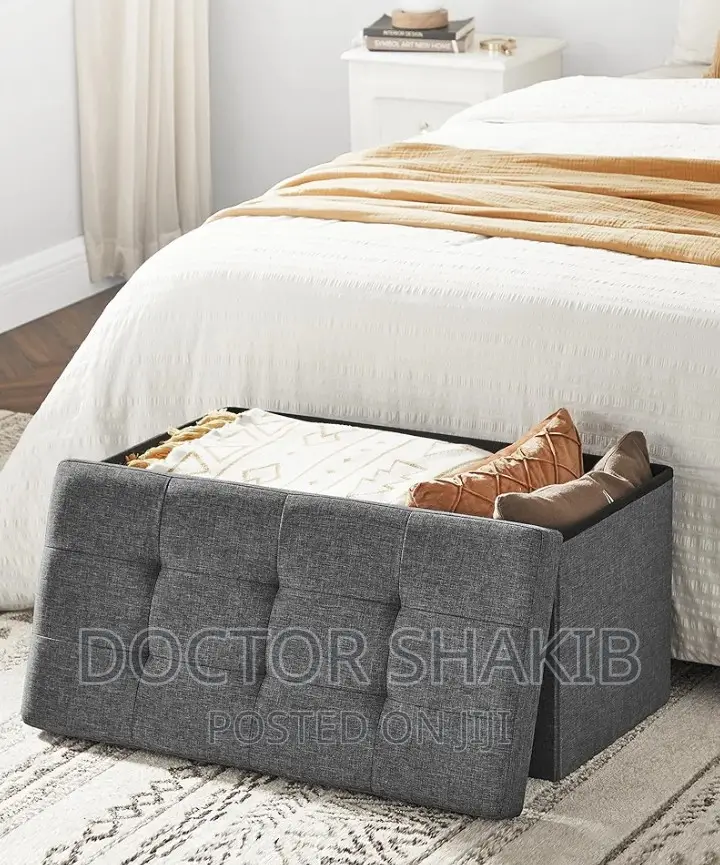 Foldable Line Fabric Padded Storage Box