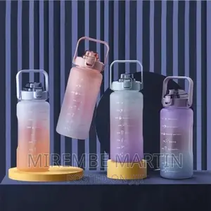 1.5L Time Marked Fitness Jug Outdoor Frosted Water Bottle,