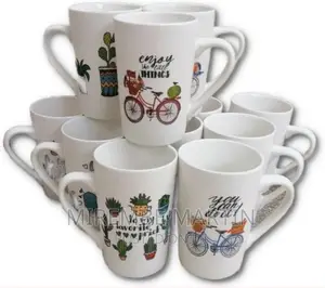 12 Pieces Multi-Print of Coffee Tea Cups Mugs-