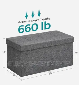 Foldable Storage Box/Ottoman