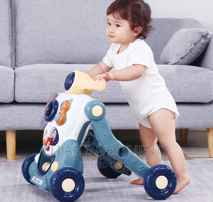 3 in 1 Multi-Use Toddlers Sit to Stand Walker and Stroller