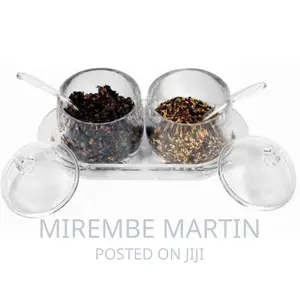 Photo - Acrylic Spice Jar Kitchen Storage Bottle Salt Jar Sugar Bowl
